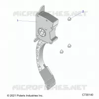 ENGINE, PEDALE D'ACCELERATEUR
