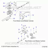 BRAKES, BRAKE LEVERS AND MAITRE CYLINDRES