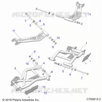 SUSPENSION ARRIERE CONTROL ARMS