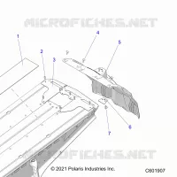 CHASSIS, REAR CLOSEOFF AND SNOWFLAP