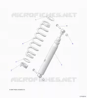 SUSPENSION, REAR SUPPORT AMORTISSEUR 