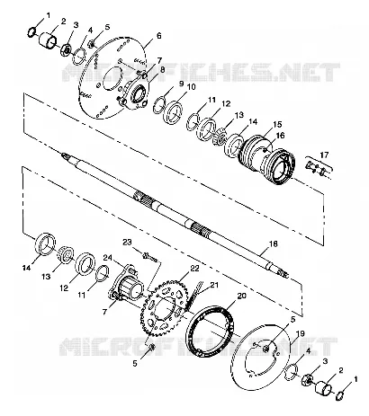 PONT ARRIERE Scrambler 400 W98BC38C (4947254725C005)