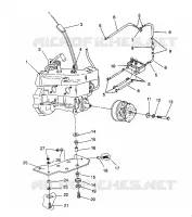 SUPPORT MOTEUR LITE GT / 0933133 (4923232323021A)