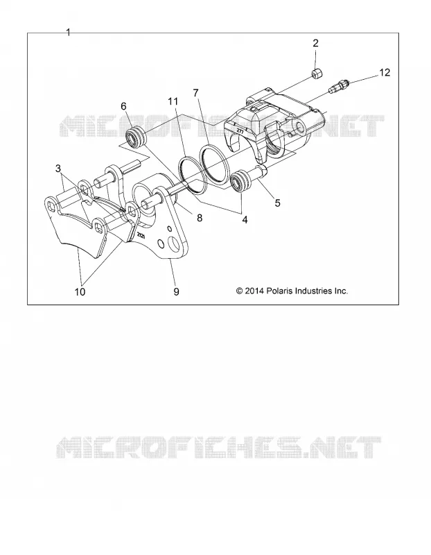 BRAKES, ETRIER DE FREIN AVANT (BUILT 2/1/16 AND AFTER)