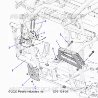 CHASSIS, MOTEUR AND REAR DRIVELINE MOUNTING