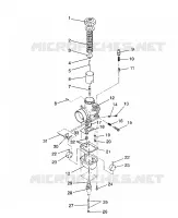 CARBURATEUR 440 XCR / 0931760 (4923022302033A)