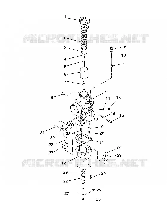 CARBURATEUR 440 XCR / 0931760 (4923022302033A)