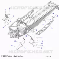 CHASSIS, PROTECTION D'EMBRAYAGE, FOOTRESTS, AND RUNNINGBOARDS