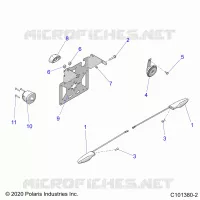 ELECTRICITE, TURN SIGNALS, HORN, AND LICENSE PLATE LIGHT