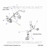 ELECTRICITE, WIRE HARNESS, HOOD, ELEC. START