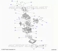 ENGINE, CRANKCASE AND VILEBREQUIN