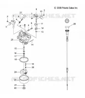 MOTEUR, CARBURATEUR AND CHOKE CABLE