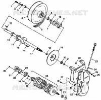 SYSTÈME DE TRANSMISSION 700 XCR 0985678(A) AND EUROPEAN 700 XCR E985678 (4943114311B008)