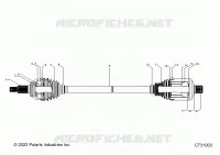 SYSTÃˆME DE TRANSMISSION, REAR HALF SHAFT