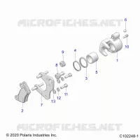 BRAKES, BRAKE ETRIER DE FREIN AVANT (FROM 8/16/2021)
