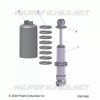SUSPENSION, AMORTISSEUR AVANT TRACK (7045494)
