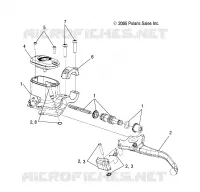 FREIN AVANT BRAKE LEVER AND MASTER CYLINDER