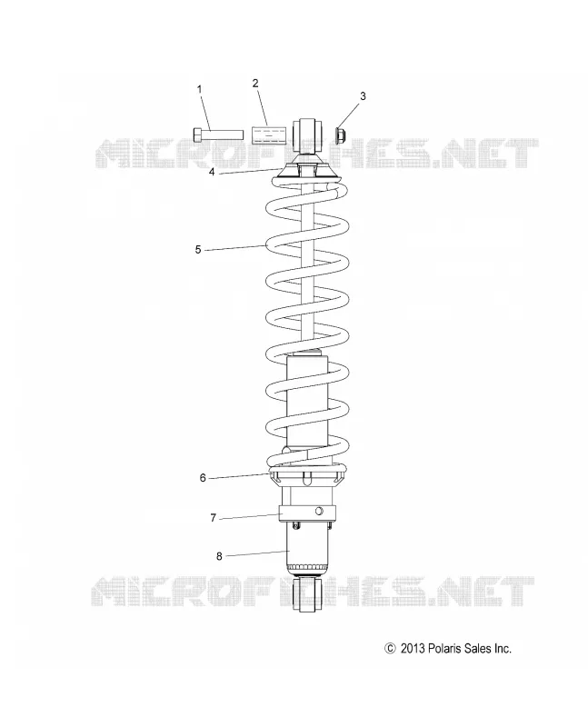 SUSPENSION, AMORTISSEUR ARRIERE TRACK (7043994)