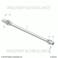 SYSTÃˆME DE TRANSMISSION, PROP SHAFT, FRONT