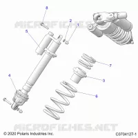 SUSPENSION, AMORTISSEUR AVANT MOUNTING