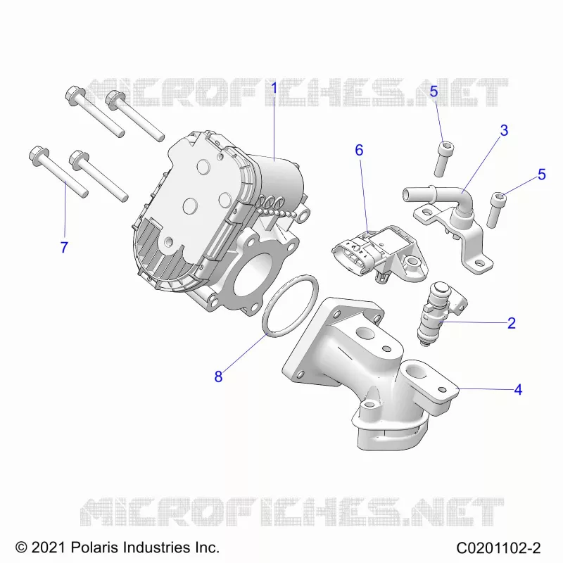 ENGINE, CORPS DE PAPILON AND FUEL RAIL