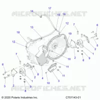SYSTÃˆME DE TRANSMISSION, GEARCASE, MAIN, MOUNTING