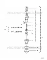 MOTEUR, NOZZLE HOLDER (COMPONENT PARTS)