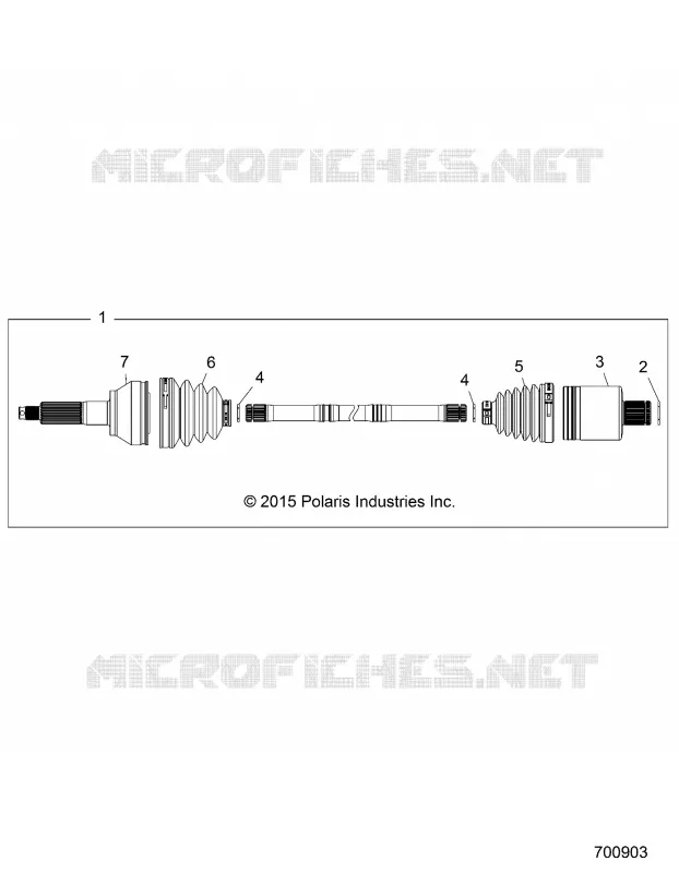DRIVE TRAIN, TRANSMISSION ARRIERE SHAFT (TO 7/17/2017)