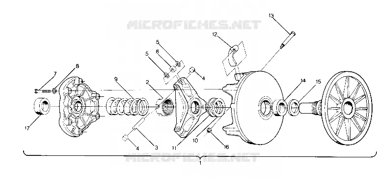 EMBRAYAGE DE TRANSMISSION 400 (4916781678012A)