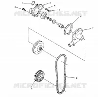 POMPE A EAU WIDETRAK LX 0962064 and EUROPEAN WIDETRAK LX E962064 (4931643164C010)