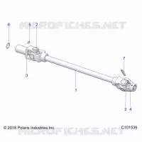SYSTÃˆME DE TRANSMISSION, FRONT PROP SHAFT
