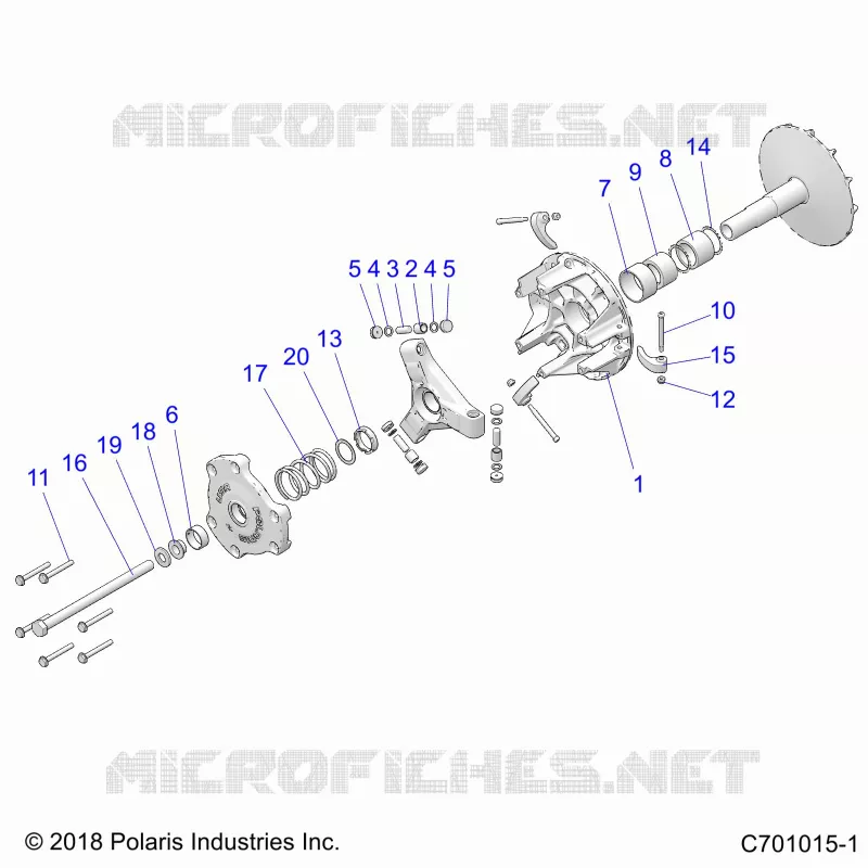 SYSTÃˆME DE TRANSMISSION, PRIMARY CLUTCH