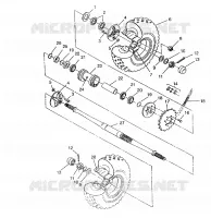 PONT ARRIERE 6x6 400L, SWEDISH S948740 and  NORWEGIAN N948740 (4926812681036A)