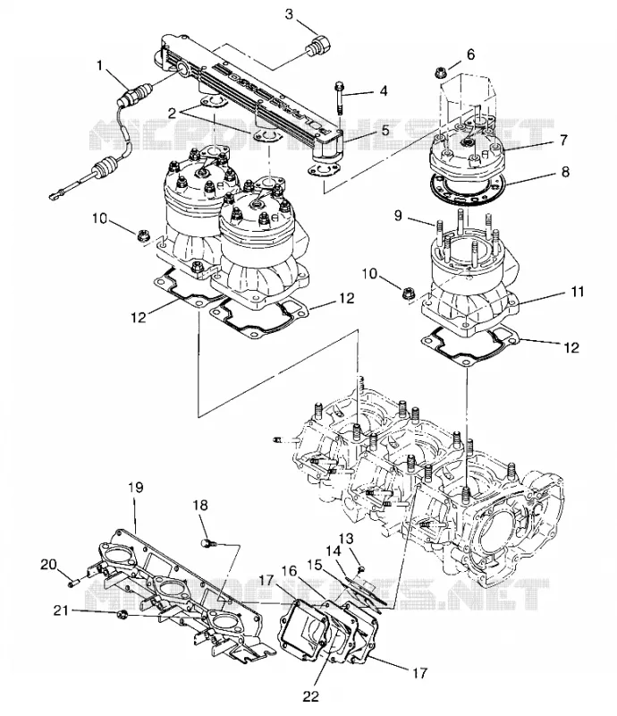 CYLINDRE   COLLECTEUR SLT 750 B954170 (4930563056C001)