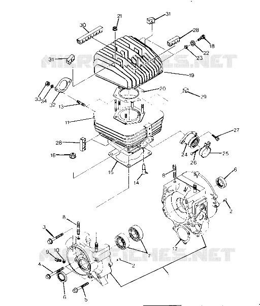 CRANKCASE AND CYLINDRE (4915951595036A)
