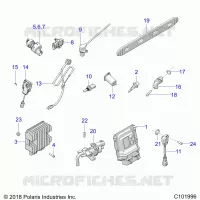 BOUTONS, SENSORS, ECU AND CONTROL MODULES