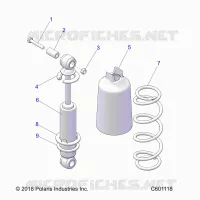 SUSPENSION, AMORTISSEUR AVANT TRACK (7043995)