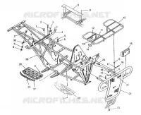 PARE CHOCS / PORTE PAQUET MOUNTING 6X6 400L, SWEDISH S948740 AND  NORWEGIAN N948740 (4926812681003A)
