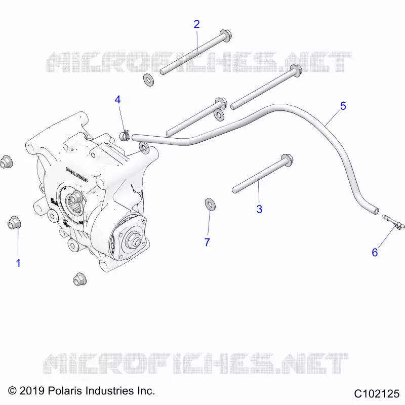 SYSTÃˆME DE TRANSMISSION, GEARCASE MOUNTING, REAR