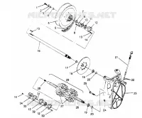 SYSTÈME DE TRANSMISSION ASSEMBLY  TRAIL 0952761, TRAIL DELUXE 0952262,   AND EUROPEAN T (4928862886B013)