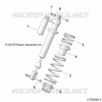 SUSPENSION, AMORTISSEUR AVANT MOUNTING