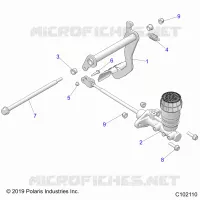 BRAKES, PEDAL AND MAITRE CYLINDRE MOUNTING