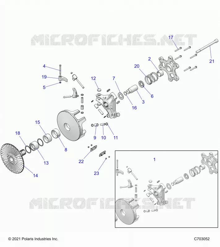 SYSTÃˆME DE TRANSMISSION, PRIMARY CLUTCH