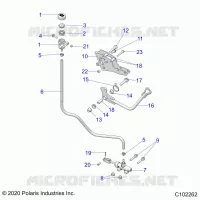 BRAKES, BRAKE PEDAL AND MAITRE CYLINDRE