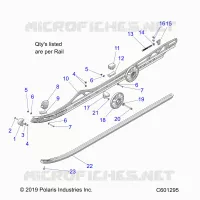 SUSPENSION, FIXATION RAIL