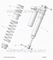 SUSPENSION, AMORTISSEUR AVANT MOUNTING, DELUXE