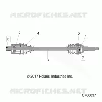 SYSTÃˆME DE TRANSMISSION, REAR HALF SHAFT