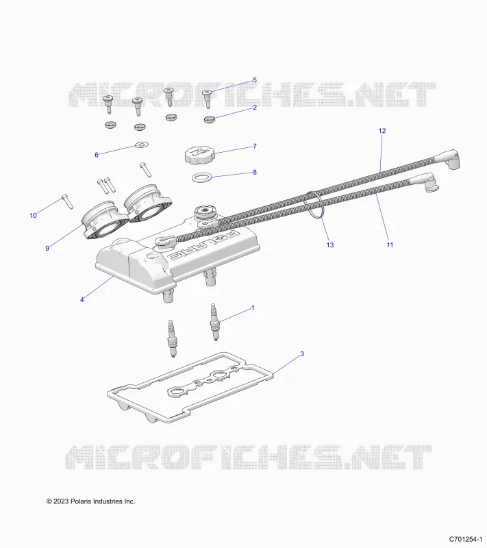 ENGINE, THROTTLE BODY AND COUVERCLE SOUPAPE