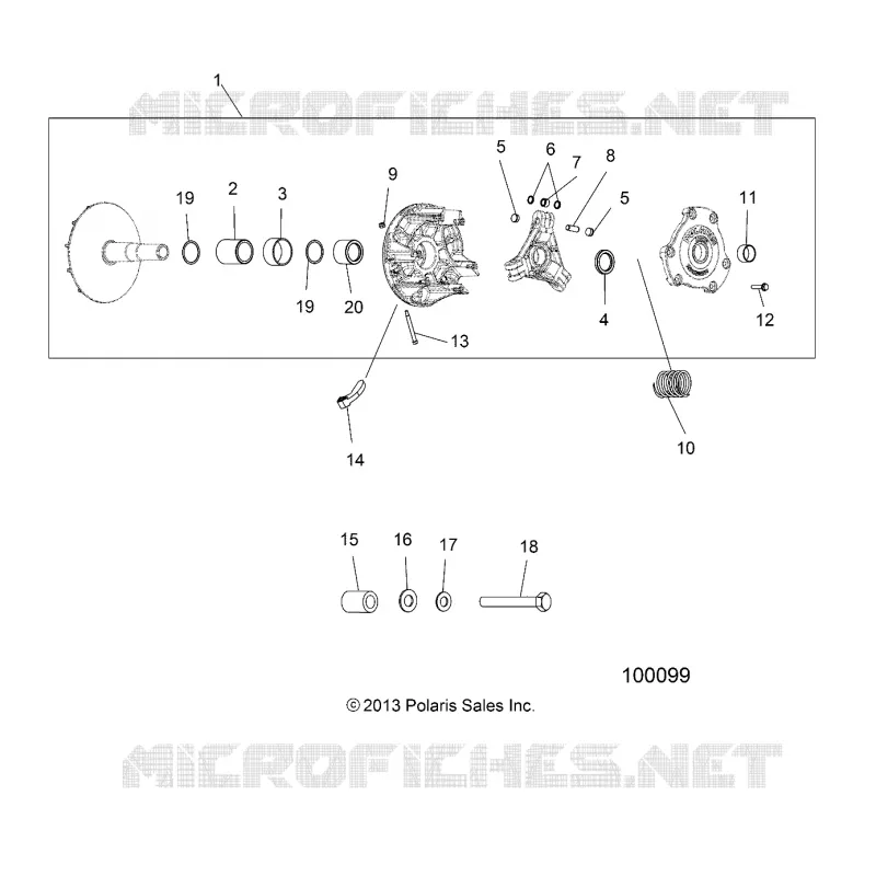 SYSTÈME DE TRANSMISSION, PRIMARY CLUTCH