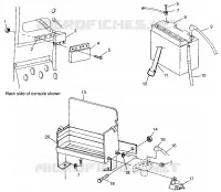 SUPPORT BATTERIE WIDETRAK LX 0972065 and  EUROPEAN WIDETRAK LX E972065 (4938223822B013)